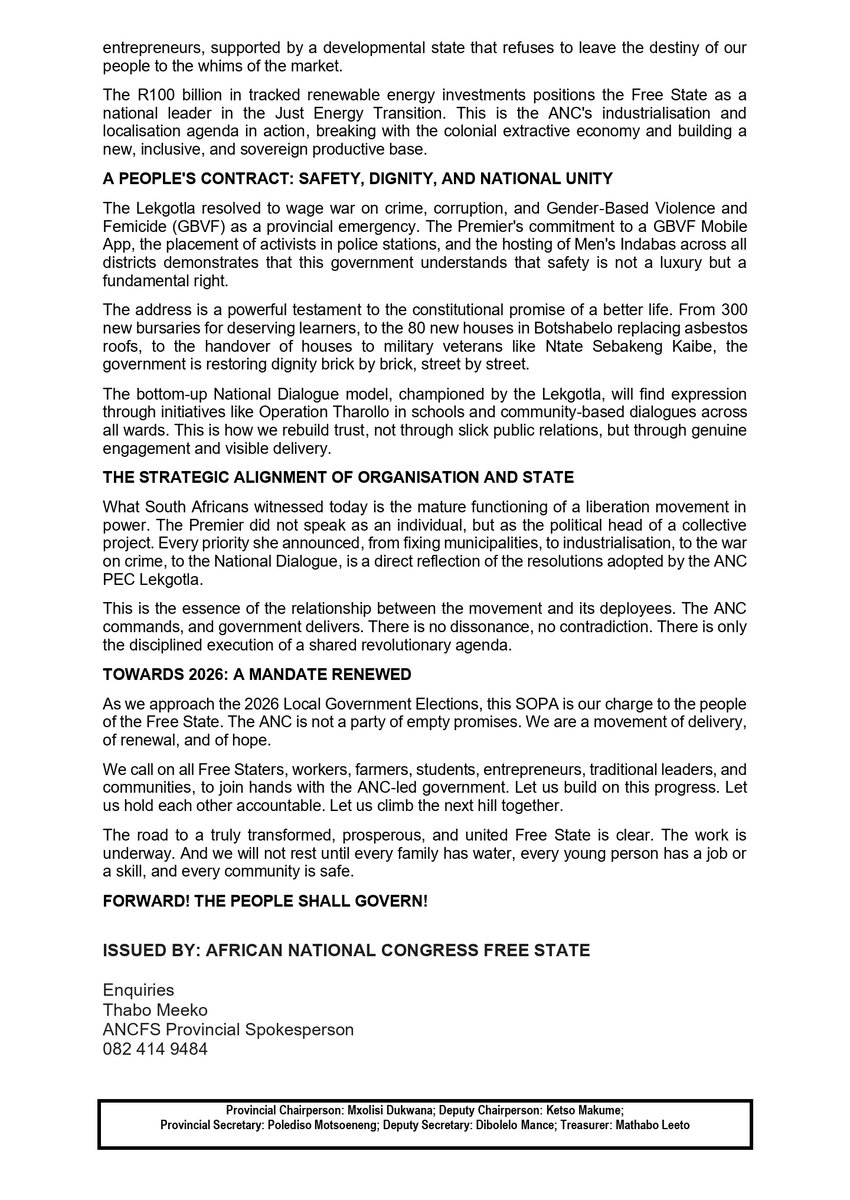 ANC Free State tweet media
