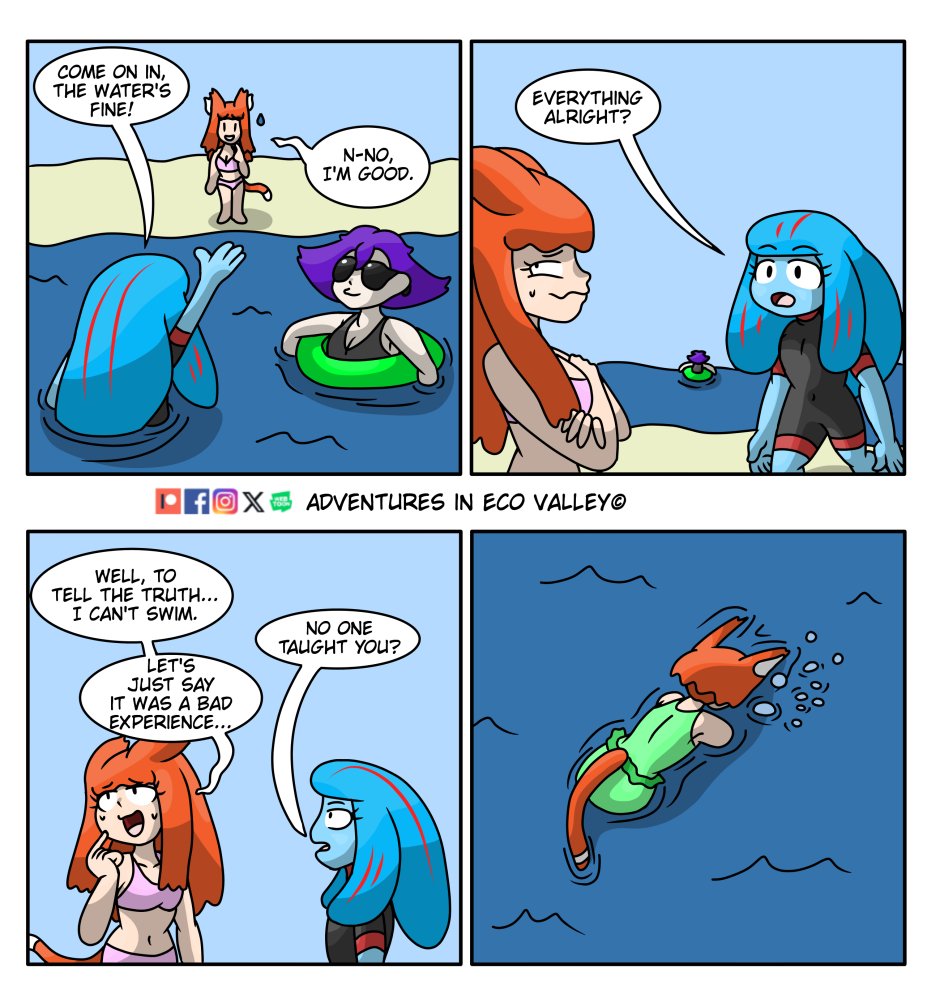 TheEcoValley's tweet photo. The beach adventure continues!

#ecovalley #comics #art #webcomic https://t.co/uAd80vCYPI