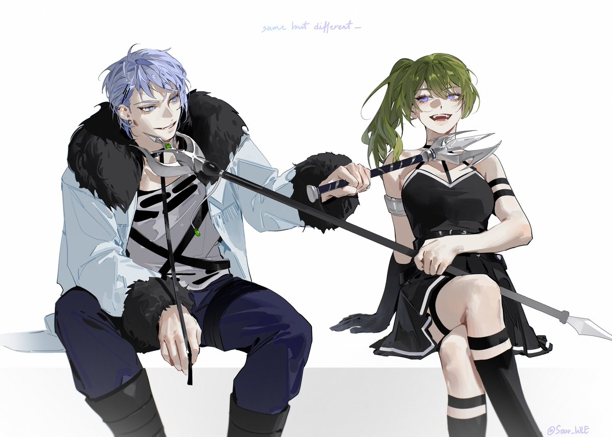 #10日チャレンジ #frieren         
비슷하지만 다른 두 사람 (5/10)