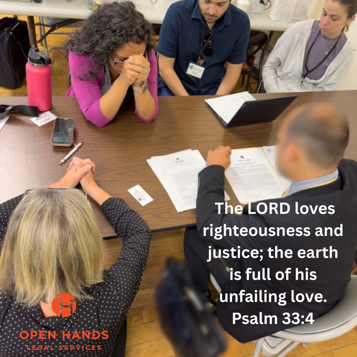 As we pray for our clients we are thankful that the Lord loves righteousness and justice and that our clients will experience God's unfailing love.
#PrayforJustice #Dedication #FaithinAction