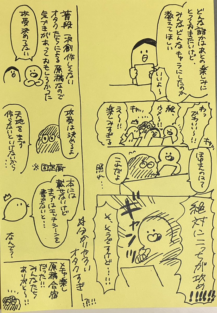 原稿合宿日記🏖️