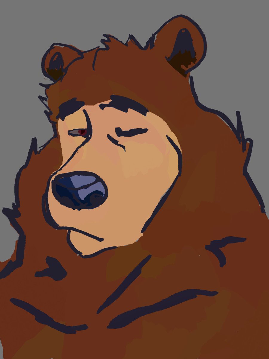 DaathDog's tweet photo. Loose bwear painting uwu playing with brushes.

#blog #blogging #artblog #furry #artblogger #artlover #artsy #artdaily #furryart #digitalart #sketch #doodle #art #artist #wip #wipwednesday https://t.co/59CscLhNVa