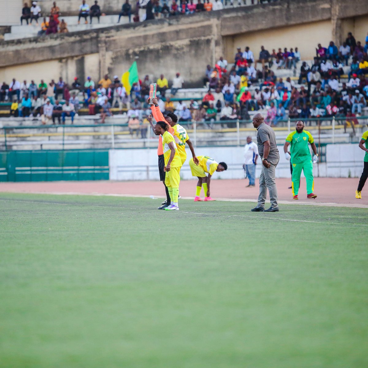 plateau_united's tweet photo. 46 weeks after his ACL injuryโฆ
Farouk โAlvesโ Umar is back on the pitch๐ชโจ
#PLASHO | #NPFL26 https://t.co/JI2rq3BTEQ