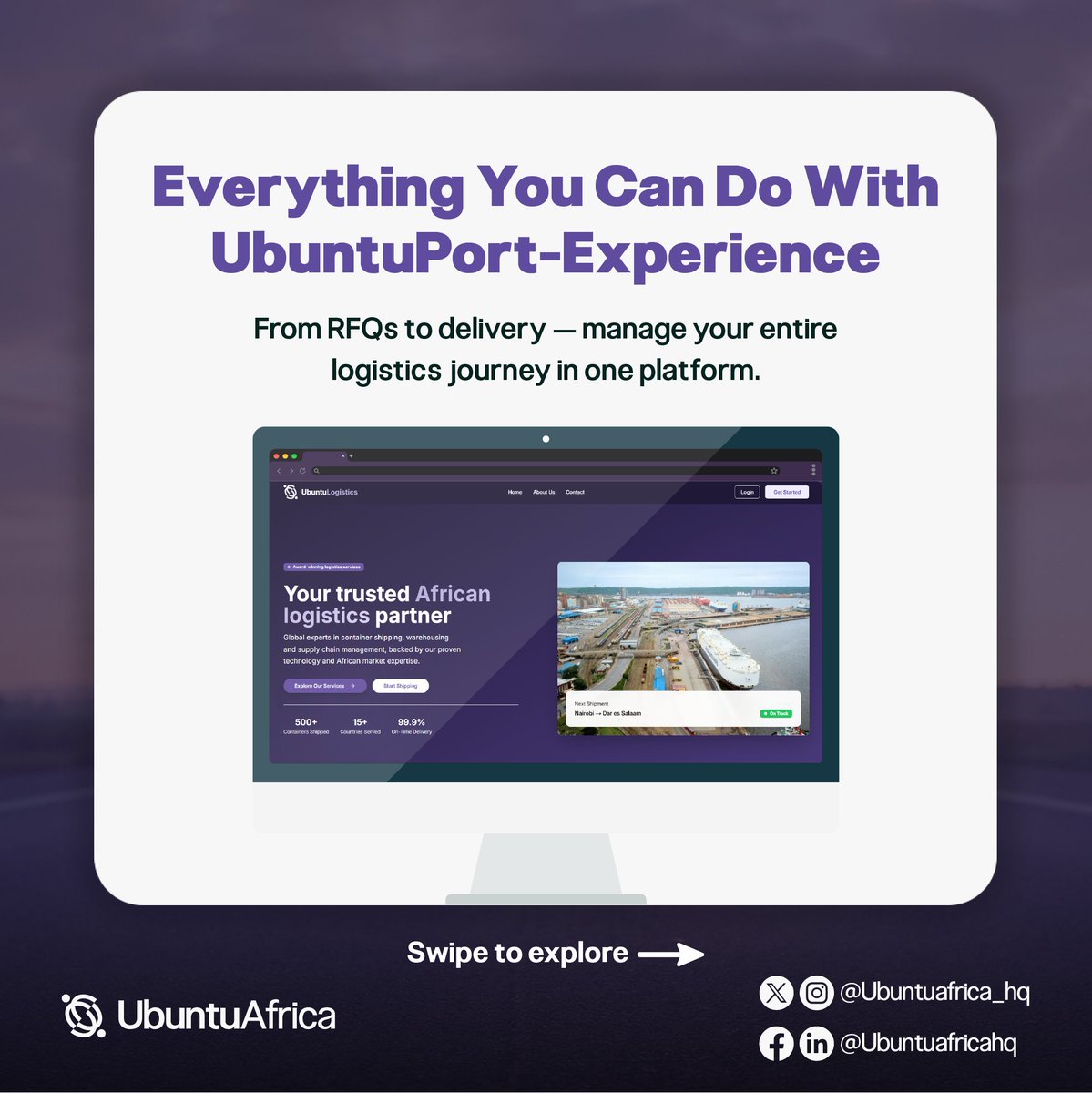 Ubuntuafrica_hq's tweet photo. Paper-based workflows slow logistics and increase costs. Here’s why African logistics leaders are switching to digital platforms like UbuntuPort Experience. #UbuntuPort #Logistics #AfricaTrade #Efficiency #Transparency #ConnectedAfrica #UbuntuAfrica #UbuntuPortExperience https://t.co/oJRxuxyc90