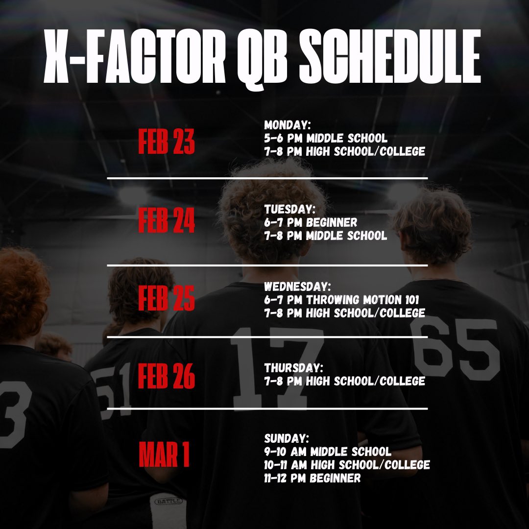 Anthony Morelli: X-Factor QB Academy tweet media