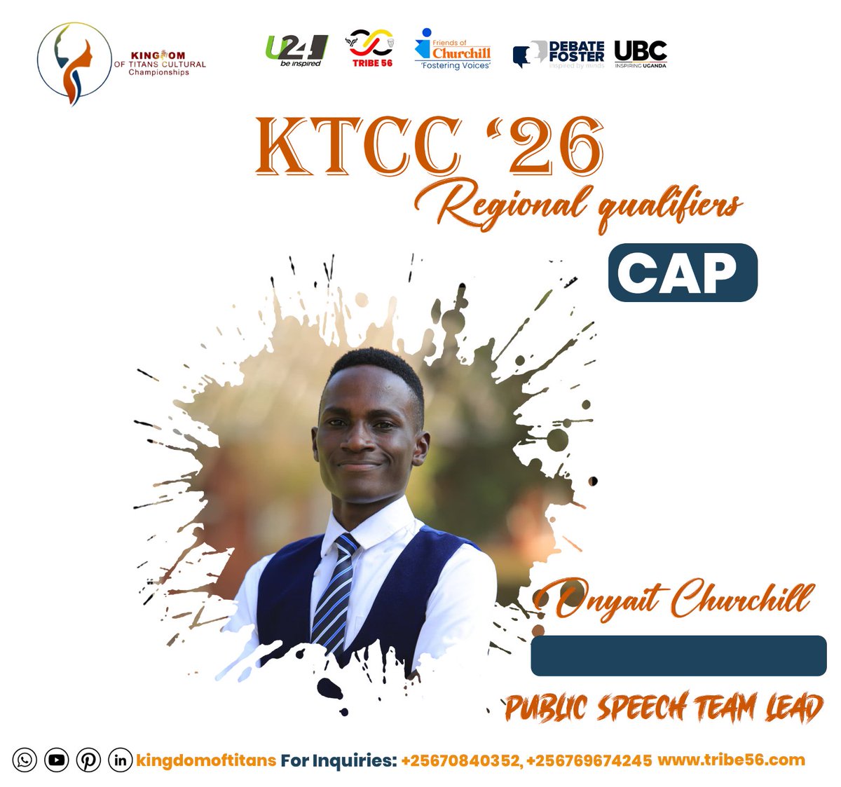 KTCC'26 REGIONAL QUALIFIERS CAP 
MEET ONYAIT CHURCHILL