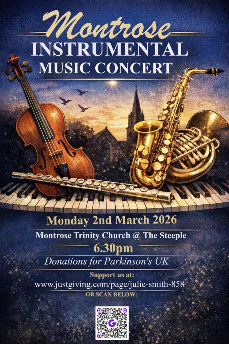 MusicMontrose's tweet photo. Instrumental pupils from @montrose_acad will be performing a showcase concert to raise money for @ParkinsonsUK on Monday 2nd March. 6.30pm at the Montrose Trinity Steeple Church @GuitarAngus @FerrydenPS https://t.co/h04zrUygBX