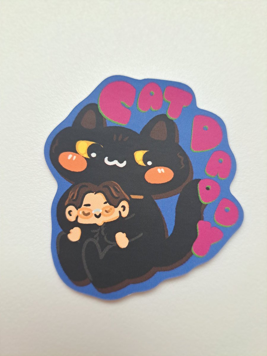 Dreamin' of a Cat Daddy 🐈‍⬛🤓🤍!

New Cat Daddy stickers launching this Friday! ✨️ Inspired by Yoongi with Seoltangie - wanted to make a sticker to celebrate this precious pairing of a soft soul and gentle paws 🥹
#stickers #bts #catlover #illustrations