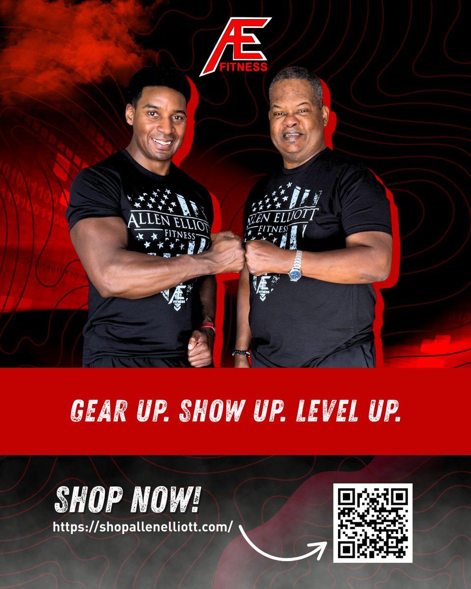 Your workouts deserve more than effort—they deserve style. 💪🔥
 Shop the AE Fitness Store today 👉 SHOPALLENELLIOTT.COM
 #ShopAE #GearUpLevelUp #AEFitnessFam