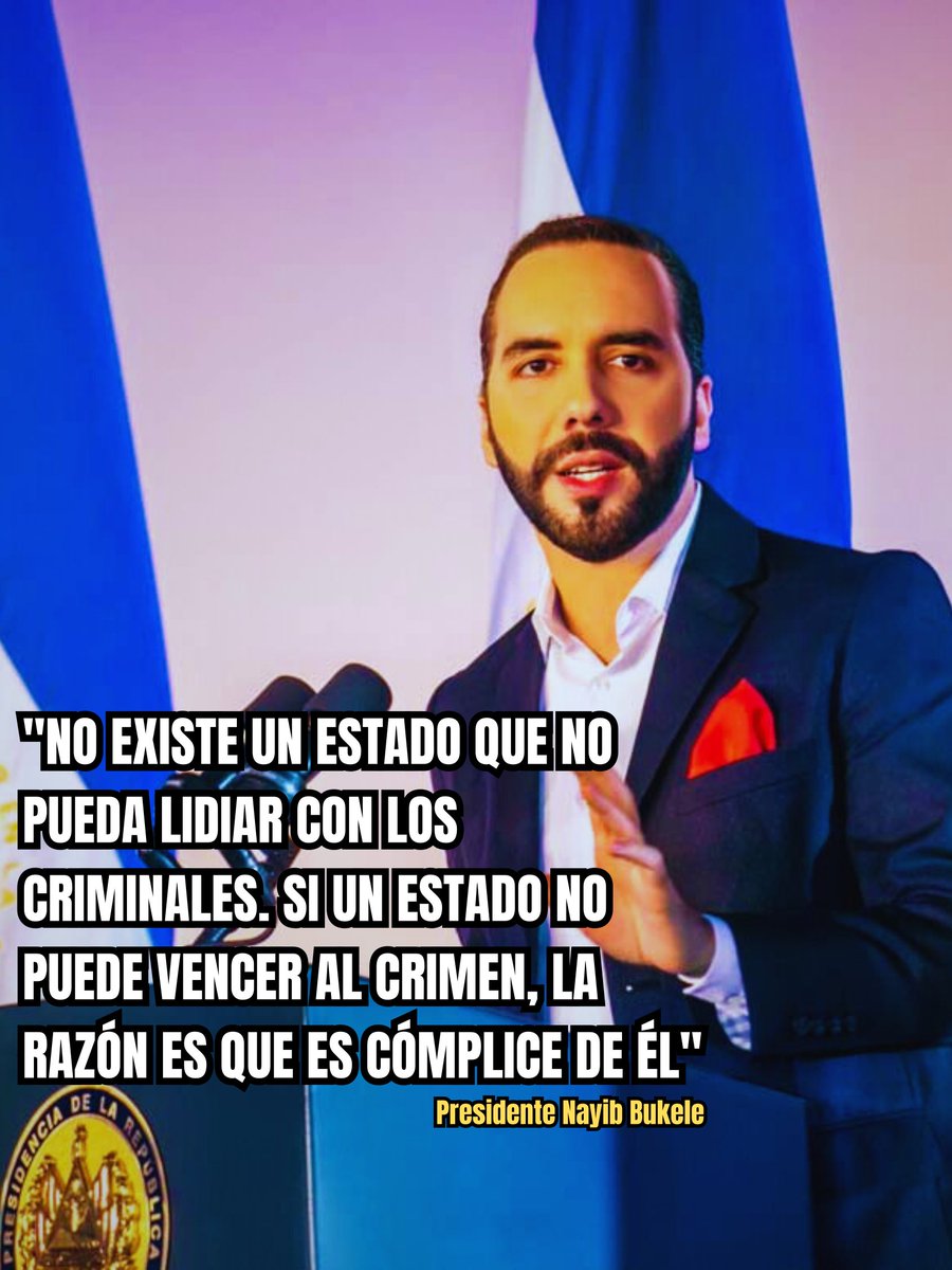 No hay Gobierno que no pueda eliminar la delincuencia. 🇸🇻