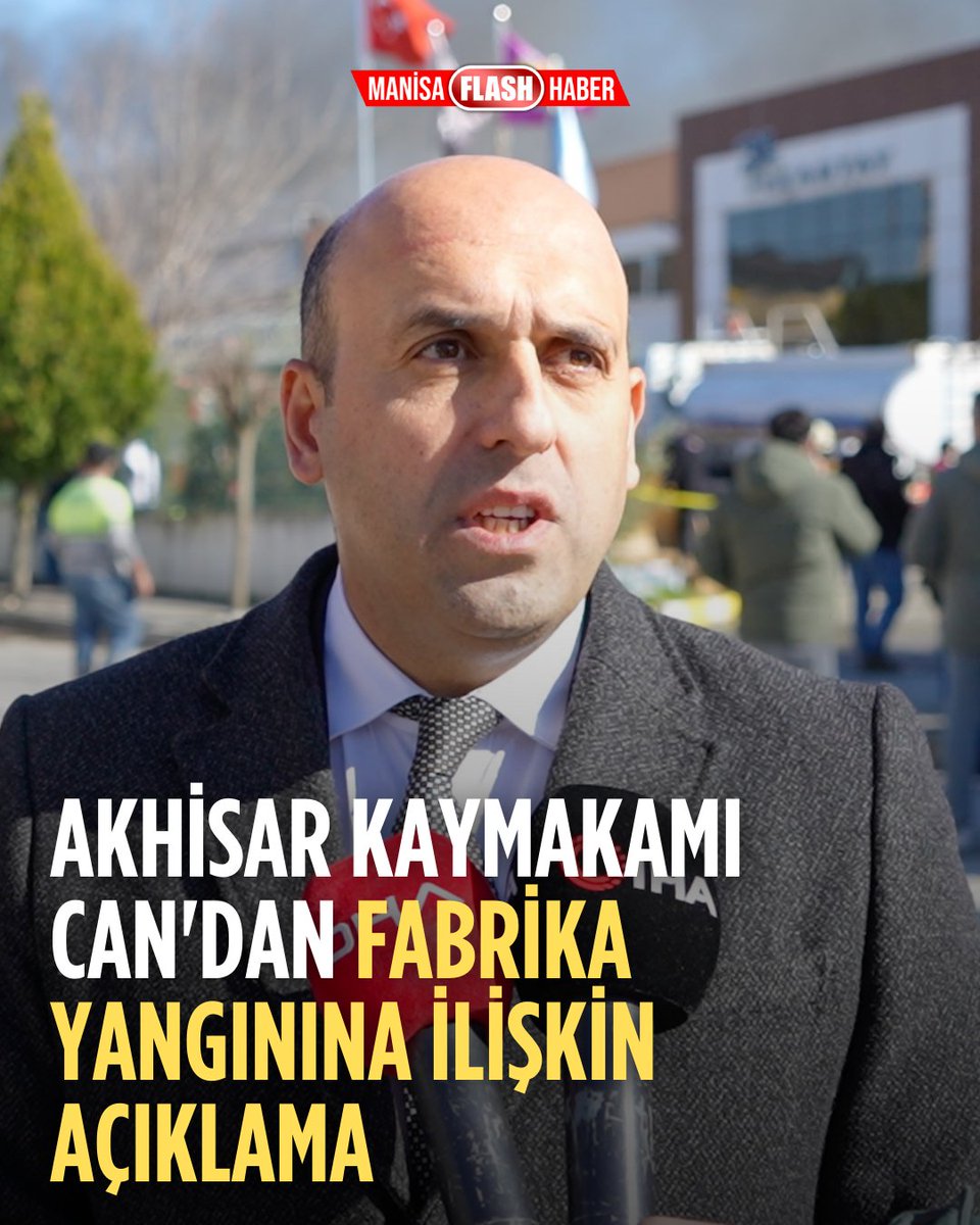 Akhisar Kaymakamı Can'dan fabrika yangınına ilişkin açıklama manisaflashhaber.com/akhisar-kaymak…