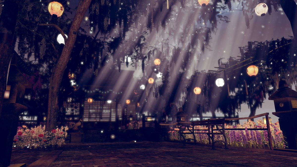 🌐 World: Night ver․ 花咲神社 Charlotte's Luminous Shrine
🖌️ Author: Charlotte（シャル） <a href="/Charlotte202002/">Charlotte(シャル) @VRchat</a> 

➡️ World URL: (💻 PC Only)
vrchat.com/home/world/wrl…

_______________________________
#VRChat #VRChatワールド紹介 #VRChat_World紹介 #VRChat_World #VRChatPhotography