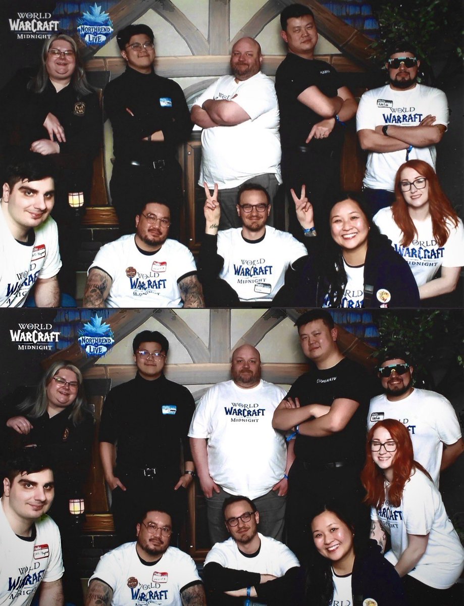 I spent all of #NorthrendLive taking pictures of everybody else and forgot to take any of myself…. So here’s the staff photo booth picture from the end of the night 😂 #worldofwarcraft
<a href="/Warcraft/">World of Warcraft</a> 
<a href="/kesslive/">Kesslive</a>