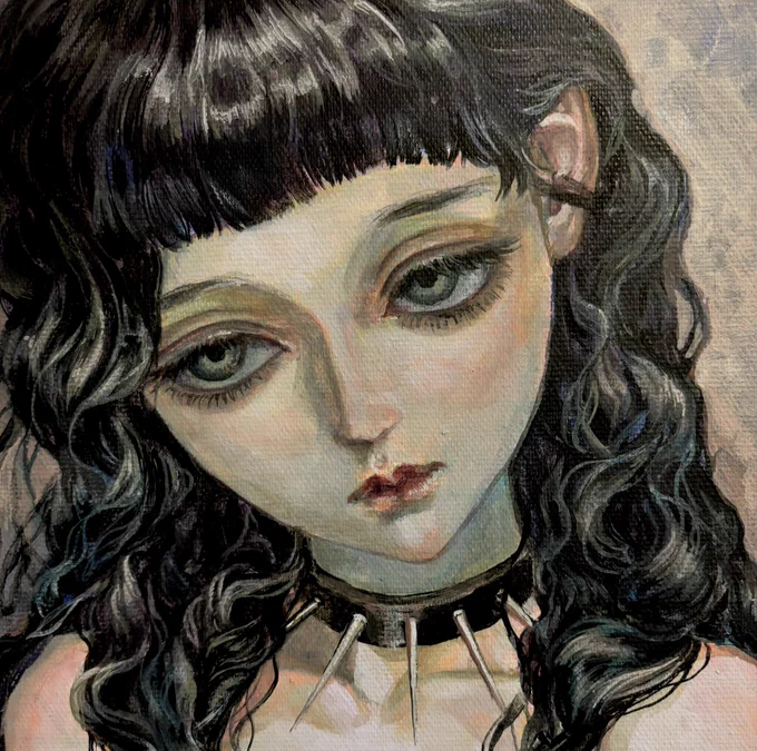 来月の個展に向けて途中の女の子