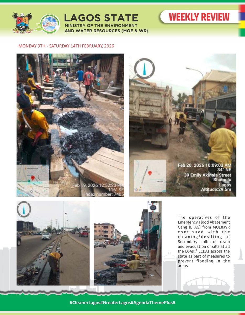 Lagos Min of the Environment and Water Resources tweet media