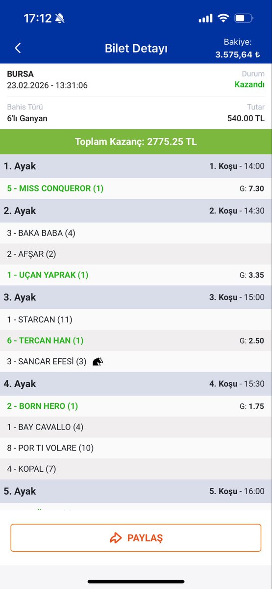 Şöyle güzel bir bankoya şu ikramiye üzdü ne diyelim. 

Bizimle beraber kazanan herkesi kutlarım. Daha güzelleri kısmet olsun.