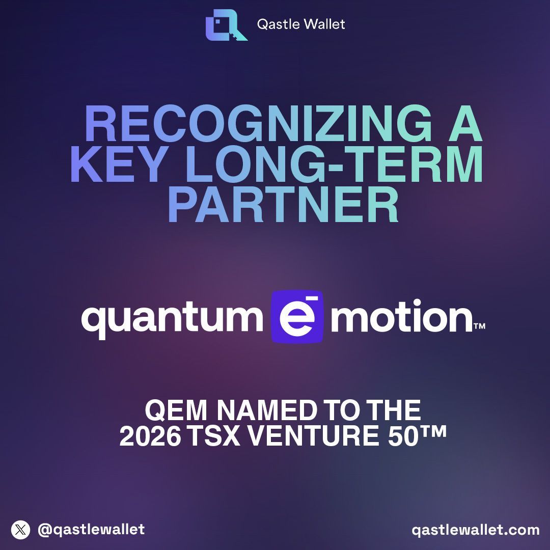 Self-custody deserves serious entropy. 🔐
Huge congratulations to <a href="/QEM_Corp/">Quantum eMotion</a> for making the 2026 TSX Venture 50 👏
Official list: money.tmx.com/venture50
As they prepare to trade on NYSE American ($QNC), quantum-secure randomness is entering a larger capital stage.
That same QRNG