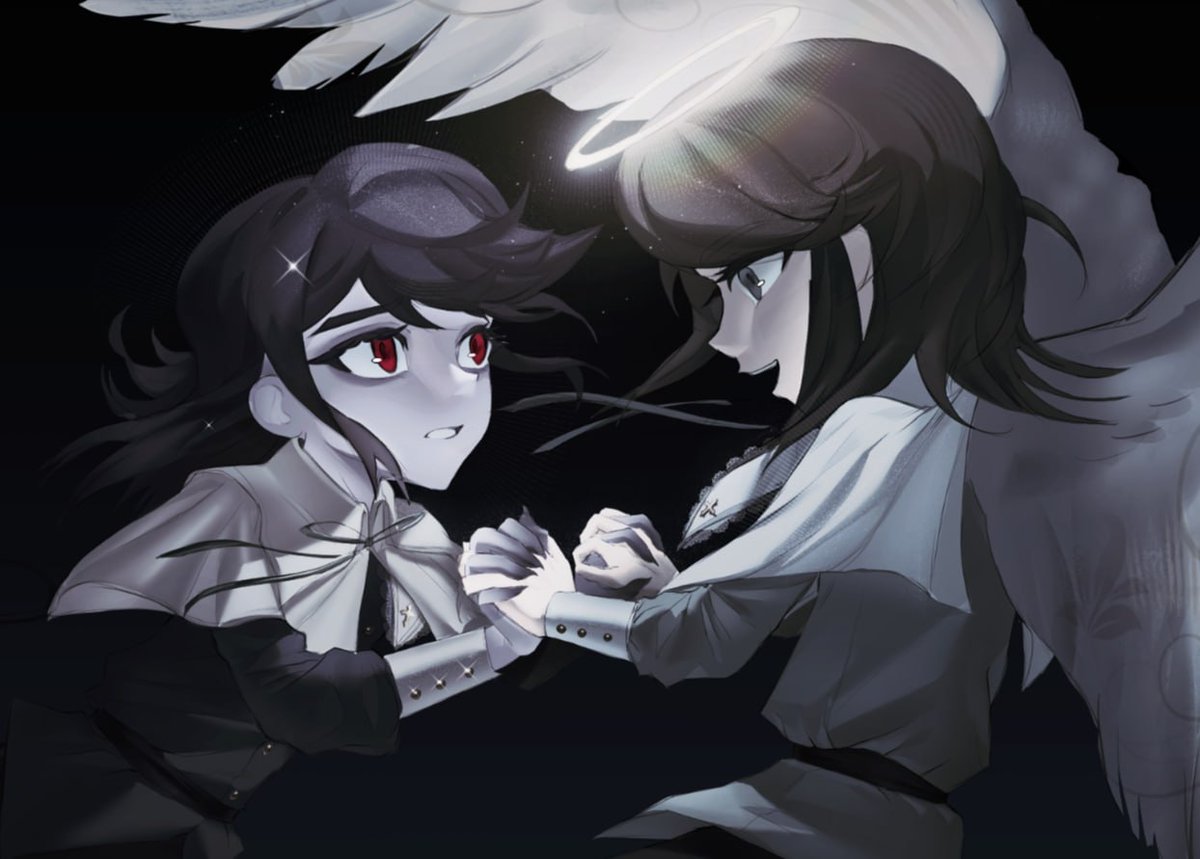 B1tch10281179's tweet photo. #hauntedhotel  #hauntedhotelfanart  #hauntedhotelabaddon 
This time it's Isaac and Abaddon 🥱🥱 https://t.co/0deHgyEAMg