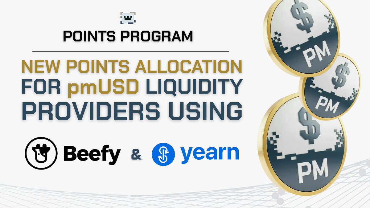 You can now earn new RAAC Points using <a href="/beefyfinance/">Beefy</a> and <a href="/yearnfi/">yearn</a>👀

Staking LP tokens from <a href="/CurveFinance/">Curve Finance</a> pools on both platforms is now tracked✅

Climb the leaderboard and participate in the RAAC Points Program here: hub.fuul.xyz/raac