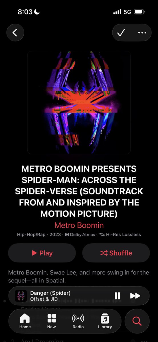 HughesPetty's tweet photo. Random Thought:
I wish movie soundtracks got toured like albums! With all the artists featured on
the soundtrack! Mane I’d be front n center with the meet n greet for an Across The Spider-Verse Tour🥹 all curated by @MetroBoomin 🐐 https://t.co/e5VtwQGB8e