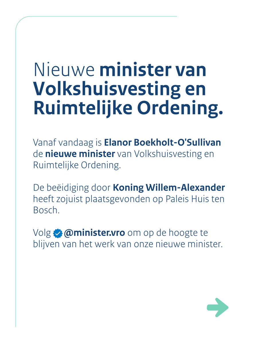 Volkshuisvesting en Ruimtelijke Ordening tweet media