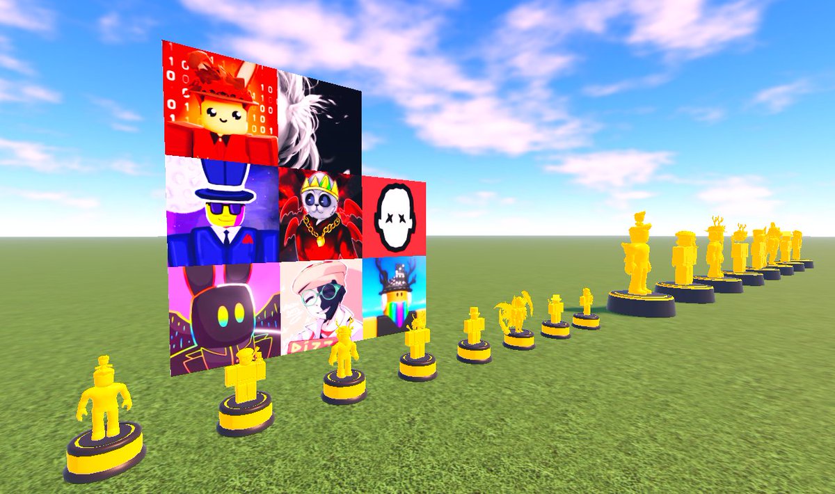 RT3 x Influencer Codes👀
🔒Coming next update... 8x collectable Youtuber sets
🗿Statue + trophy + poster
🤔How many do you recognise?

#roblox #robloxdev