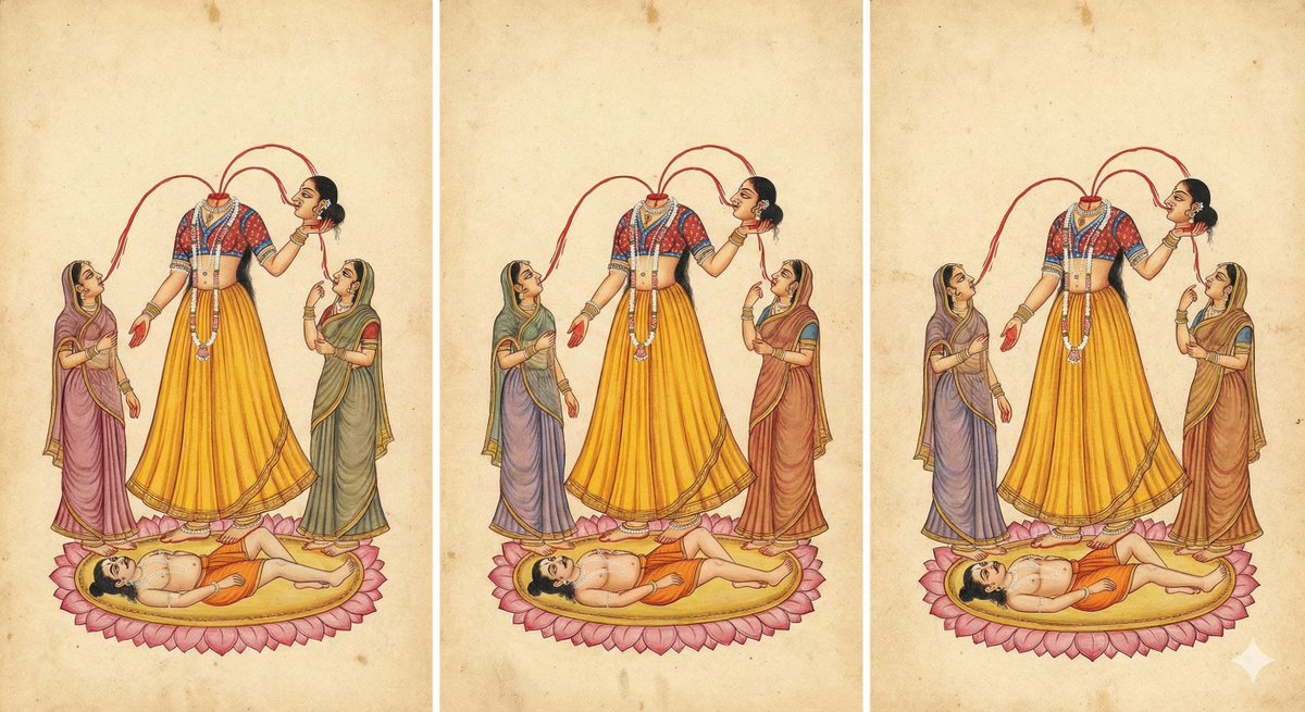 lifethreadsin's tweet image. Chinnamasta

Two hungry companions
in the mist
Say if they don’t eat
they will cease to exist

With nothing else to offer
#knowingly she self sacrifices
Shes a mother
not a materialist

Read the paper
don’t resist

slideshare.net/slideshow/chin…

#vss365
#fermions
#Quantum