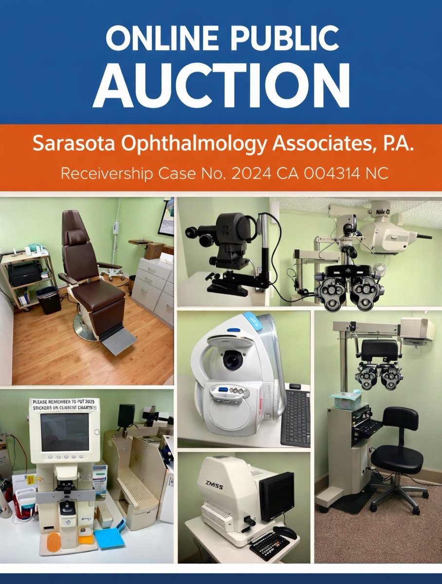MoeckerAuctions's tweet photo. Upcoming Auction | Sarasota Ophthalmology Associates, P.A.
Catalog available | Register to bid https://t.co/1GjGlbb8VG https://t.co/L6uxGMvbJI