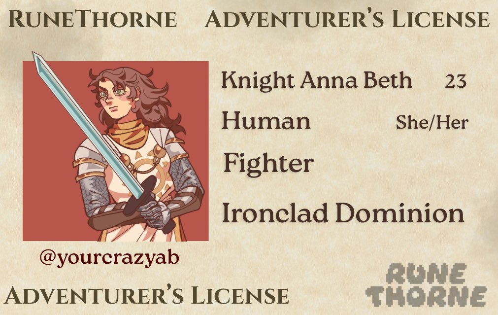 The sword and the storm.
<a href="/CaptainAJX/">AJX</a> and <a href="/yourcrazyab/">Anna Beth</a> have joined the party!

Stay tuned to see how their adventures unfold! ⚡️🛡️