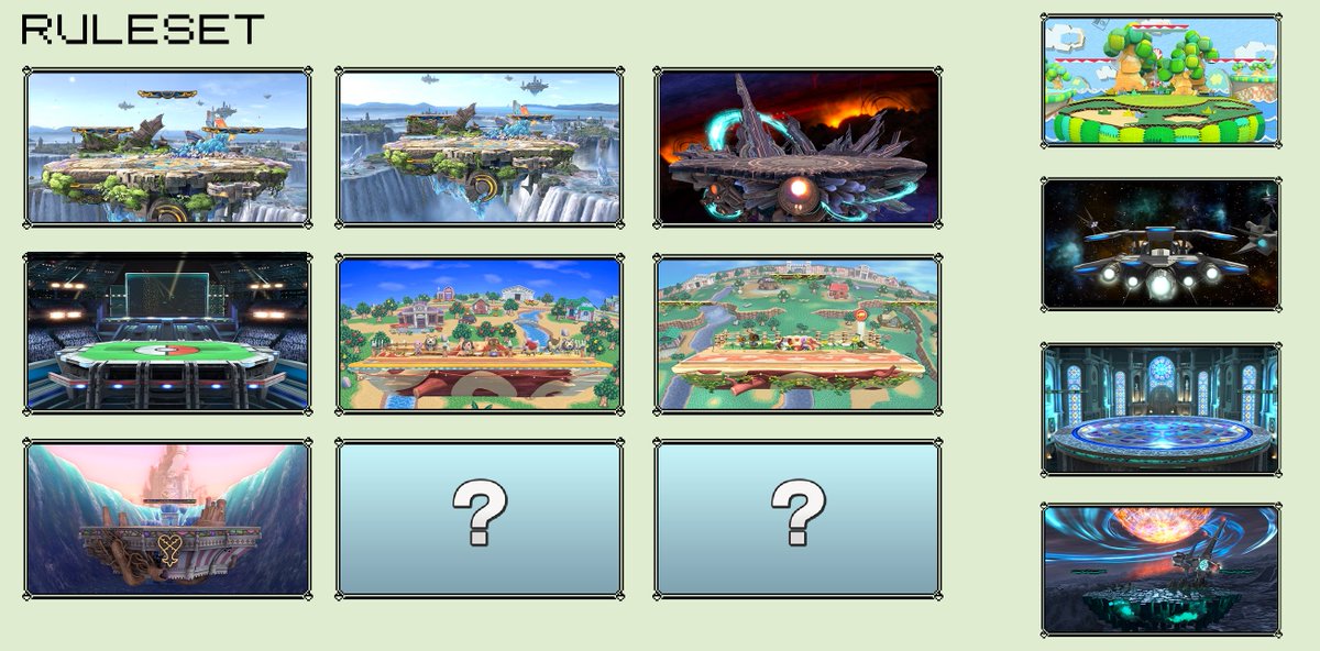 lamansdale's tweet photo. Voici le nouveau ruleset pour la DragonFeu. 
Je me demande quel Pokem ... heu stage, vous allez choisir.

...
...
Après, vous pouvez toujours jouer sur Wario Ware si vous voulez. 🤫 https://t.co/YLaljb9sYU