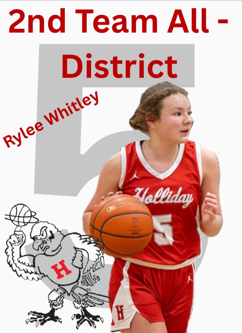 This lady earned 2nd team All-district!

Rylee Whitley 

Great work this season Rylee! <a href="/HERO_Athletics1/">Holliday Athletics</a> <a href="/HollidayISD/">Holliday ISD</a>