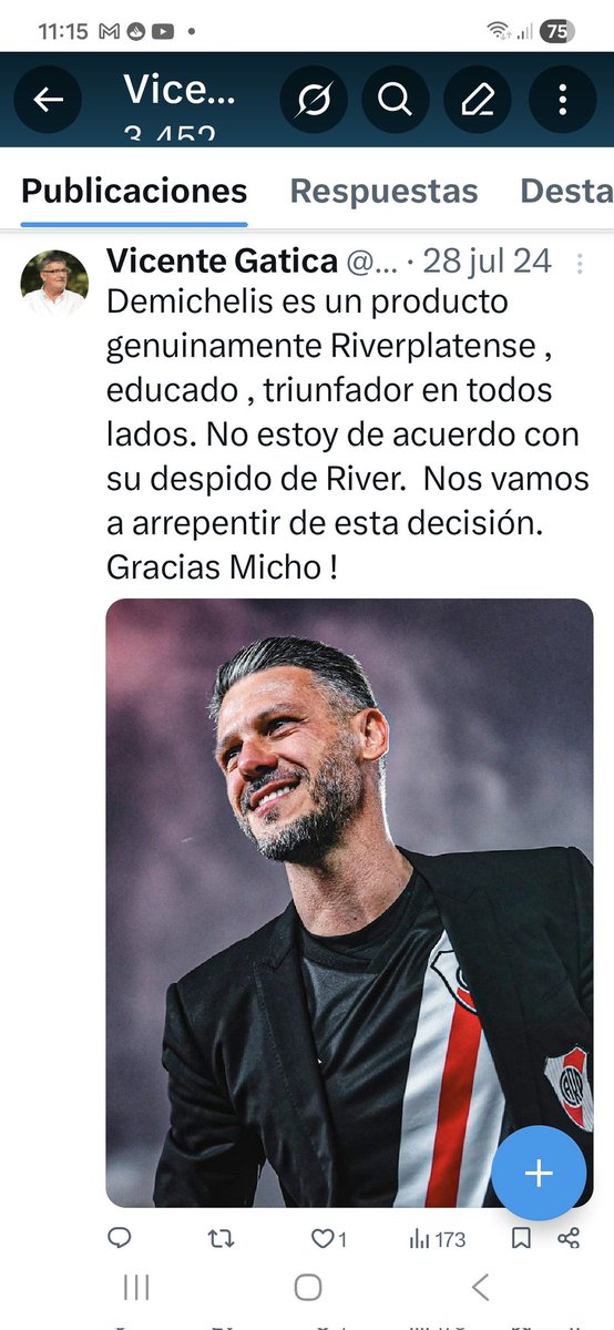 El 28 de Julio del 24 dije esto. 
Los dirigentes de los clubes que son referentes en cualquier país del mundo tienen la obligación de la templanza. Los análisis posteriores ya no sirven , ahora vino la tormenta. Una lástima.