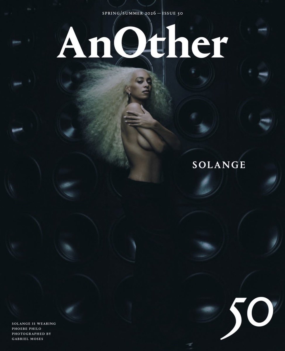 Solange by Gabriel Moses for AnOther Magazine’s Spring/ Summer 2026 issue.