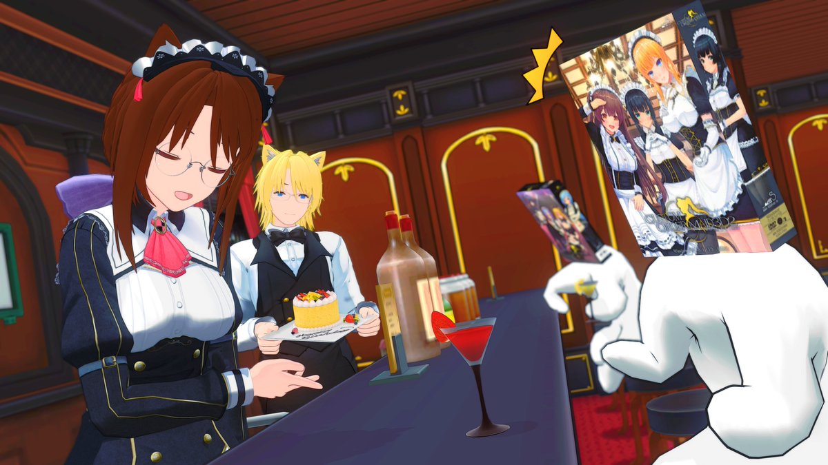 あちらのお客様からです🍸🎂