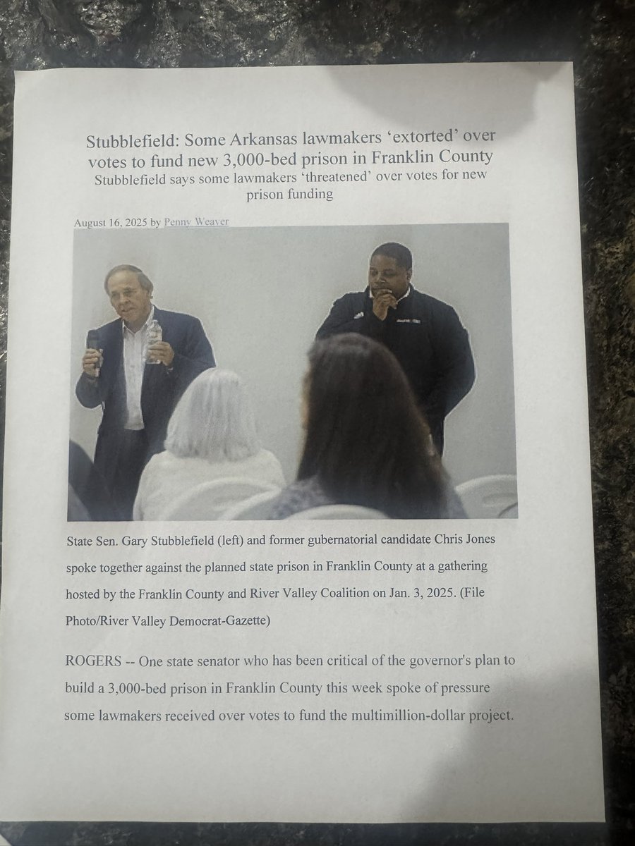 BryanBKing's tweet photo. This mega prison scam has been riddled with lies , deception , and corruption. This mega prison has never been about what’s best for Arkansas but for prison profiteers . Get ready for more schemes and lies . https://t.co/CIzDy9yDdS
