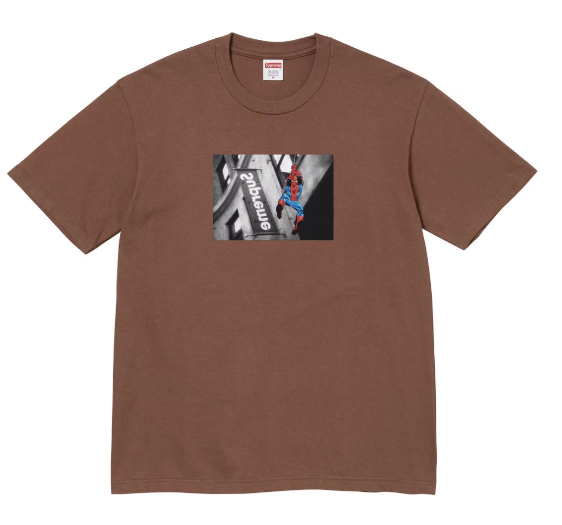 Supremeとスパイダーマンのコラボ来るー！！！！このTシャツかっけすぎ。