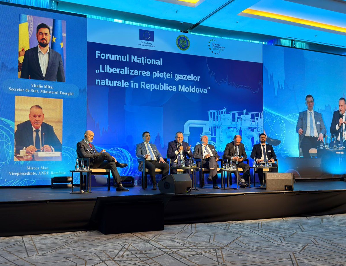 InfoANRE's tweet image. ⚡️Domnul Mircea Man, Secretar General al Autorității Naționale de Reglementare în domeniul Energiei, a participat, în data de 19 februarie 2026, la Forumul „Gas Market Liberalization in Moldova”, dedicat liberalizării pieței gazelor naturale din Republica Moldova.