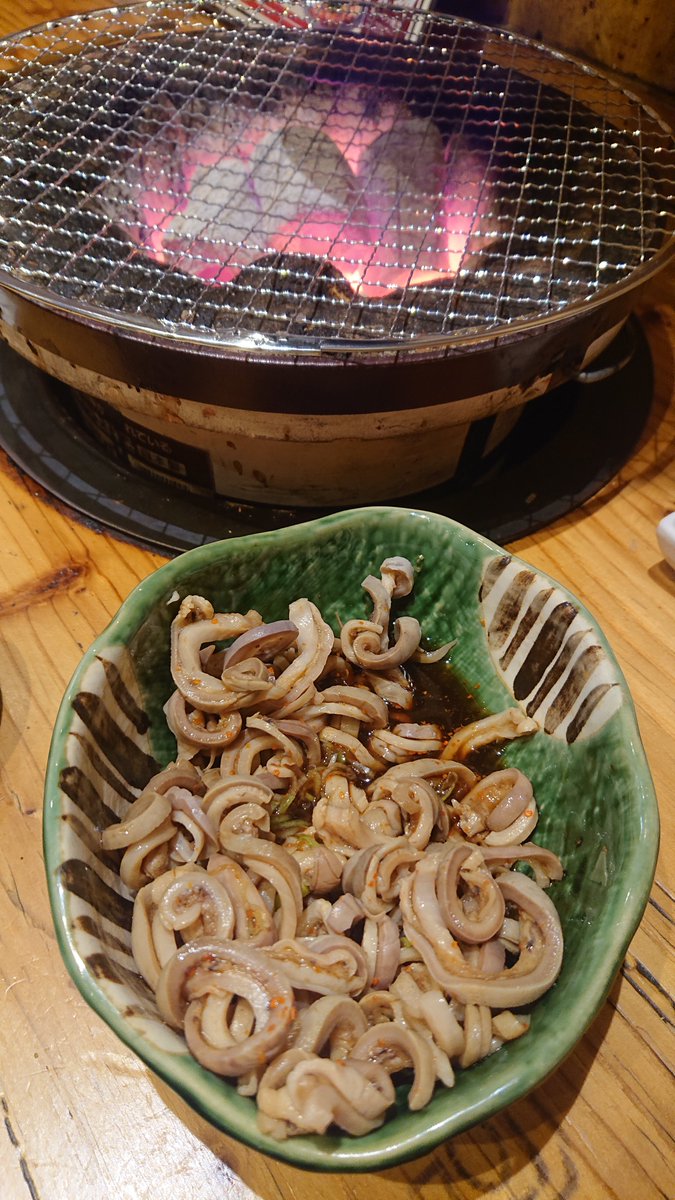 牛カルビとガツぼん酢😋