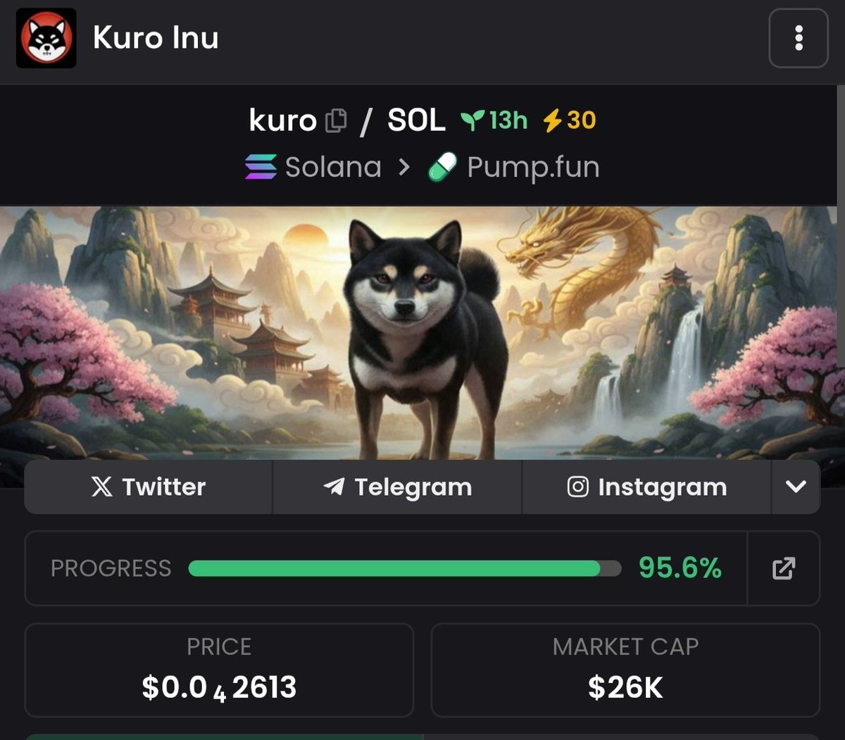 Almost bonding.

Team is working. Dex paid and boost added.

Aped at 18k.

6NriggeC9UoKYxR2ZupRHAo3nPo7AZFFMVXZ6bKxpump