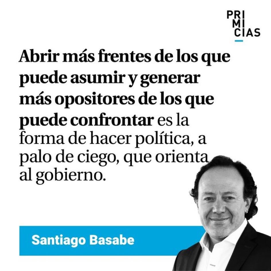 El gobierno no dimensiona la cantidad de recursos que va a necesitar para administrar todos los frentes de conflicto y de opositores políticos que se abren semana a semana. No hay una agenda política en Carondelet, puros palos de ciego. Mi columna <a href="/Primicias/">Primicias</a> de esta semana: