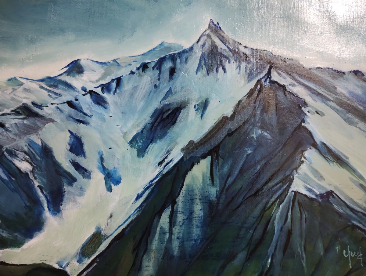 Mt.Yari 槍ヶ岳 ( oil on canvas F6)