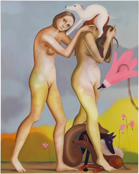 サラ・アンスティス(Sara Anstis)は、ロンドンを拠点に活動するスウェーデン出身のアーティスト。 民話や夢の視覚言語、神話、エコロジーを融合させた、超現実的でどこか不穏な風景画を描く。異性愛中心の家父長制から切り離された場所での「主観性、エロス、ユーモア、個人的な神話」を探求。