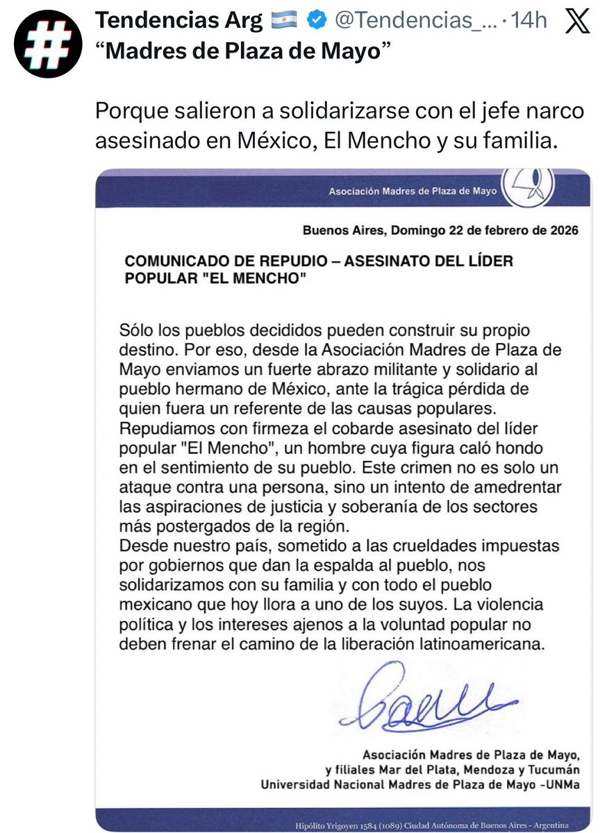 Argentina y Uruguay están bajo una operación sistemática de desinformación. La supuesta "batalla cultural" no es más que una fábrica de mentiras para desprestigiar a instituciones populares a golpe de fake news.

Basta de pasividad con la telaraña que teje Negre, sus
