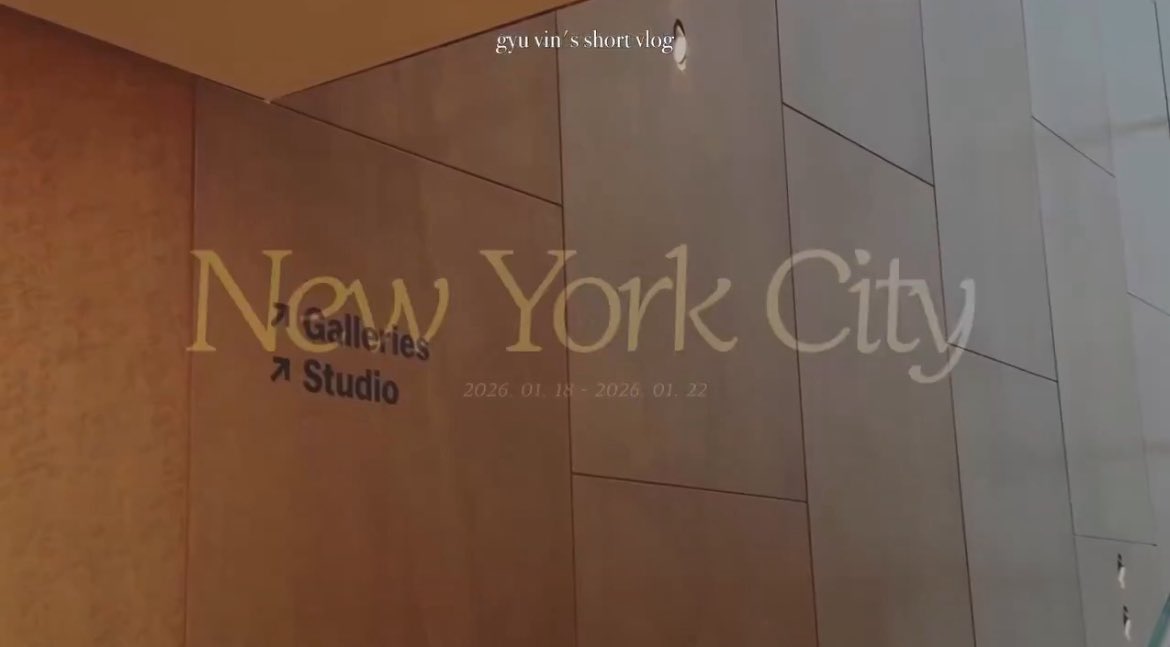 gyuvin’s 4 days in nyc and it’s just him spending time at theatres and museum