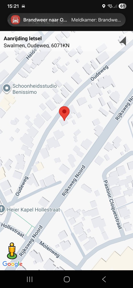 Ambulance inzet op Oudeweg in Swalmen