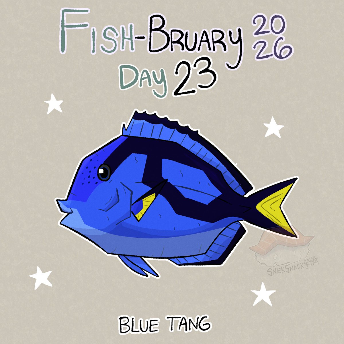 Snek_Snack's tweet photo. #Fishbruary26!
Day 23: Blue Tang!
I wonder why it's so sad? 😢 https://t.co/0Y5nKFCWH8