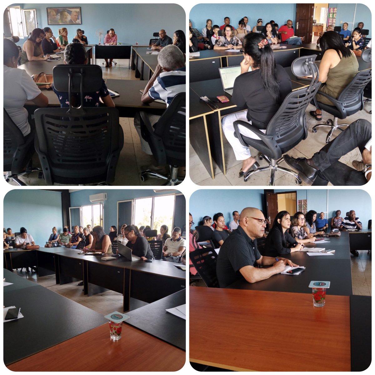 ⚒️ Mañana de puntualización en la <a href="/UniversidadMoa/">Universidad de Moa Dr. Antonio Núñez Jiménez</a>. Se prepara el trabajo en esta nueva etapa, a partir de las orientaciones del <a href="/CubaMES/">MES</a>. Se establece el compromiso de cada trabajador del centro con la continuidad del proceso docente.
#UniversidadDeMoa