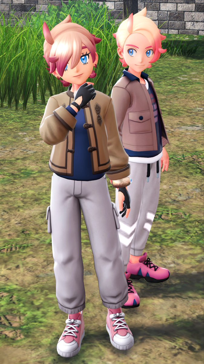 Dearnero24's tweet photo. ポケモンレジェンズZAのMZ団メンバーのイメージコーデ https://t.co/IFyyE9CXVO
