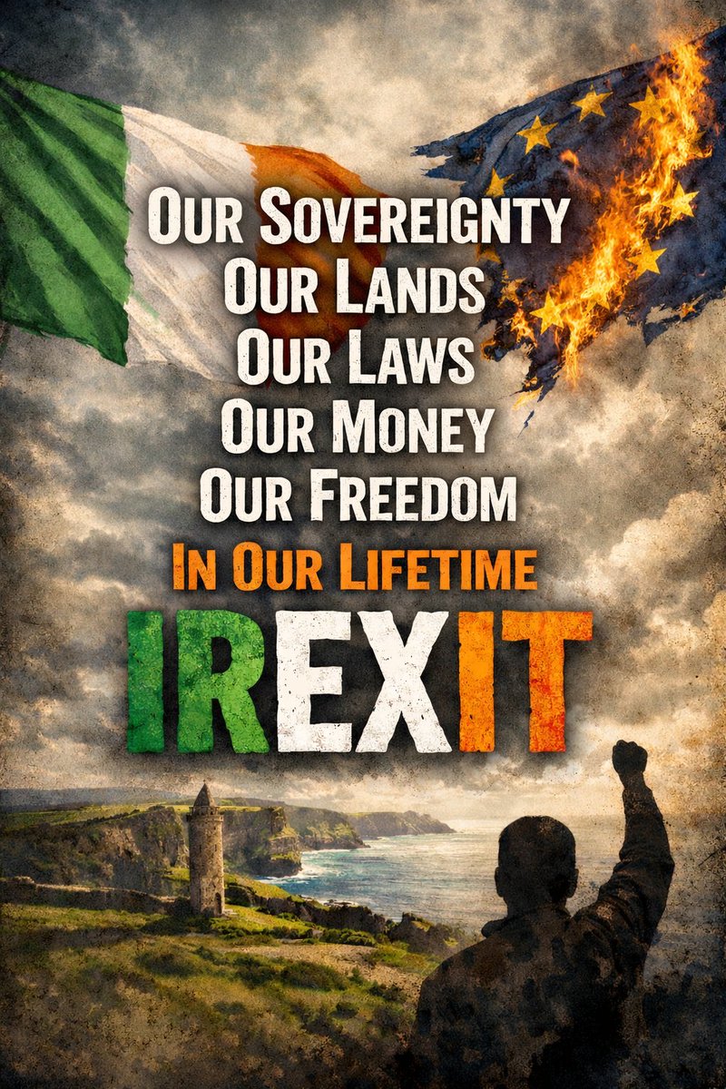 patricej36's tweet photo. This government has sold out Ireland. 

They have opened the floodgates with no planning while Irish families are being broken by the housing crisis, hospital queues, and cost of living hell. 

Brussels lectures us on their woke drivel that no one voted for.

Our country is being run into the ground to meet the EU’s ideological and political vanity.

Ireland needs borders, sovereignty, and politicians who put OUR people first, not virtue signaling and self-destruction.