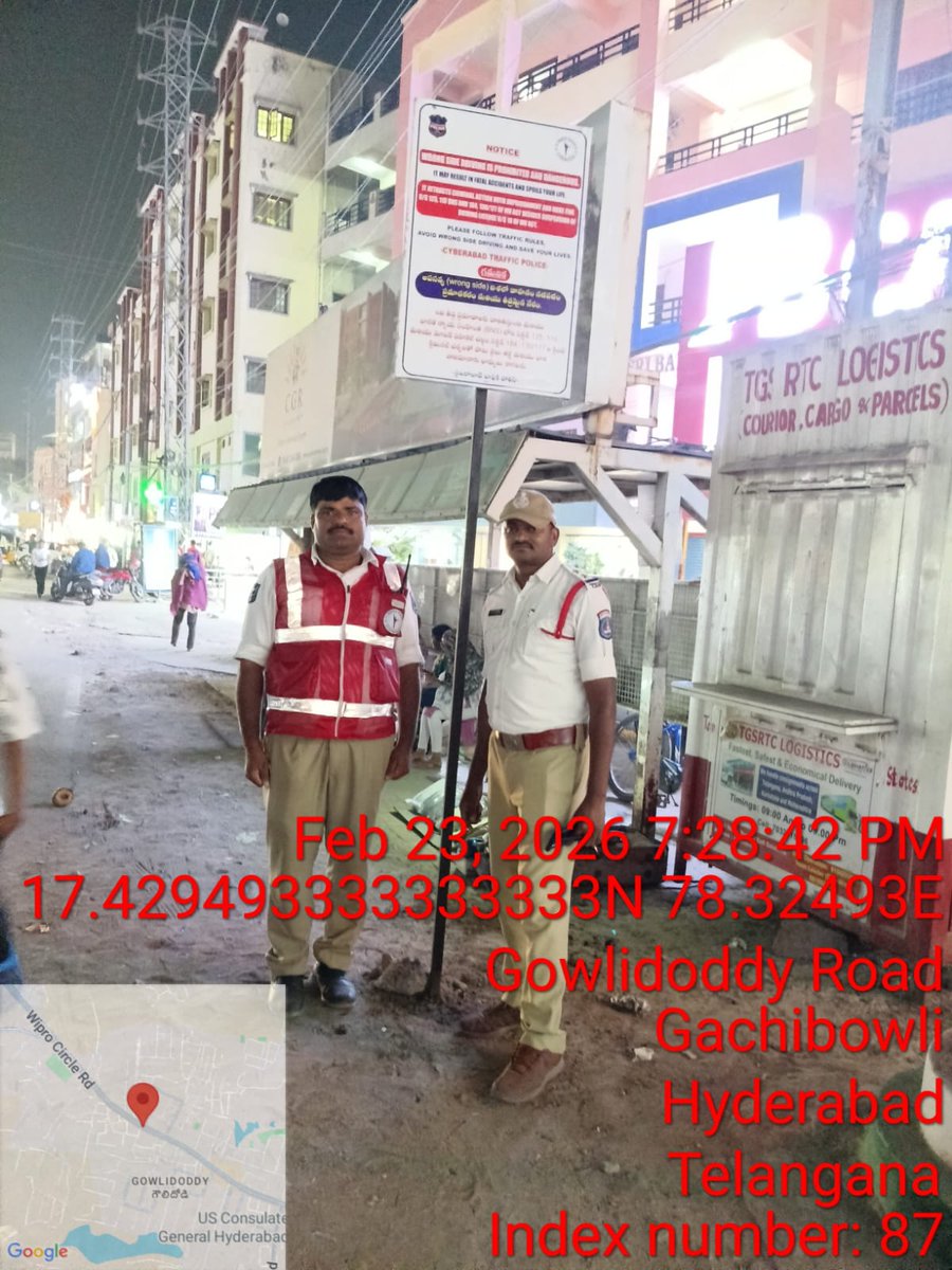 GACHIBOWLI TRAFFIC POLICE tweet media